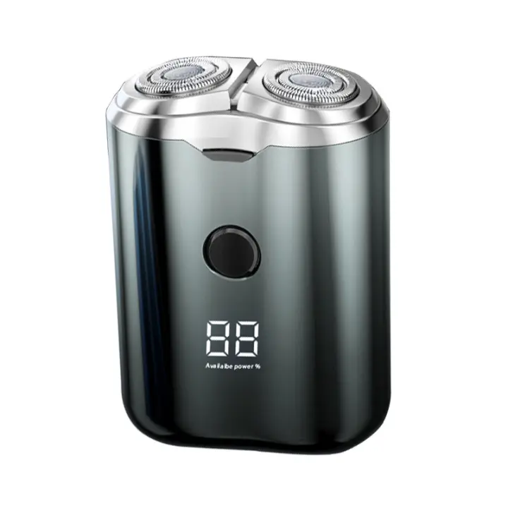 Nueva maquinilla de afeitar eléctrica portátil Mini lavado de doble cabeza recargable para hombres - 1