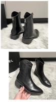 Nuevas botas de vaquero occidentales puntiagudas con boca en v, botas cortas blancas de tacón grueso - details 7