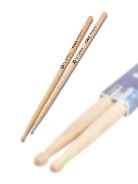 1 par de baquetas 5A, baquetas clásicas de nogal, palo profesional, accesorios para instrumentos de percusión, juego de batería - 1