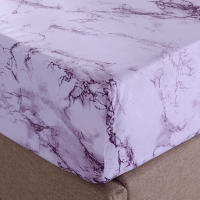 Juego de Ropa de Cama de Mármol 4 Sábanas Bajadoras de 90g (1 Sábana Encimera + 1 Sábana Bajadora + 2 Fundas de Almohada) - details 5