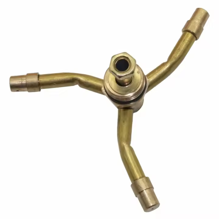 Aspersor giratorio automático de 2/3/4 brazos, rociador automático de latón de 360 ​​grados, cabezales de riego de 1/2 pulgadas - 1