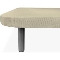 Base Tapizada 3D Extra Reforzada, Resistente y Robusta, con Barras de Refuerzo y 6 Patas metálicas roscadas de 25cm, 150x190, Beige - details 7