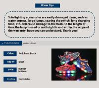 2025 primavera y otoño nuevos zapatos transpirables para niños con diseño de dibujos animados, zapatos deportivos de malla luminosa LED para niños - details 0