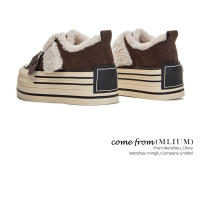 Nuevos zapatos para muffins de suela gruesa, zapatos térmicos de terciopelo para mujer, zapatos versátiles para mujer - details 2