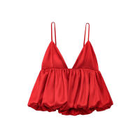 OUWU- Mini Tops Rojos Y2k 2025 Camisolas Elegantes Sexys De Primavera Para Mujer Moda Casual Fiesta Sin Mangas Tops Cortos Sin Espalda - details 1