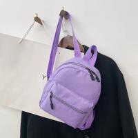 Mini mochila escolar de nailon para niñas, morral pequeño de viaje, impermeable, informal, sólido - details 14