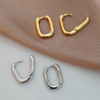 Aretes de Acero Inoxidable Gruesos Diseño Ovalado Elegante para Mujeres Joyería Punk Distintiva - details 4