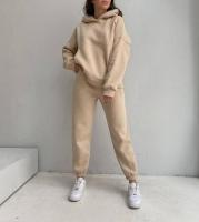 Conjunto de ropa deportiva informal para mujer, sudadera con capucha y pantalones de manga larga, moda, otoño - details 4