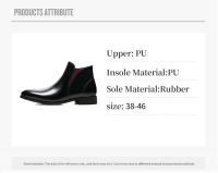 Botas cortas informales británicas para hombre Botas para hombre de gran tamaño - details 7