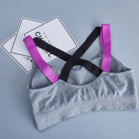 Sujetador deportivo de impacto transpirable sin costuras para mujer, ropa interior femenina de realce, bralette deportivo para gimnasio, Yoga y Fitness - details 5