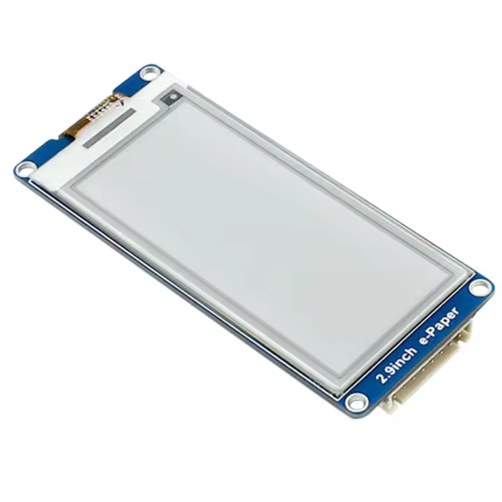 Pantalla de tinta electrónica de 2,9 pulgadas, actualización Local, resolución 296x128, interfaz de comunicación SPI para 4/ - 1