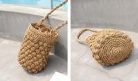 Bolso de hombro hecho a mano para mujer, bolsa de playa con diseño tejido de paja, Bolso pequeño de viaje - details 18