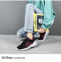 Deportes corriendo 2022 nuevos zapatos negros de malla para mujer, estilo primaveral, zapatos informales de fondo plano, ligeros y de suela blanda - details 15