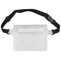 Bolsa gruesa impermeable para teléfono, bolsa impermeable de cintura plegable transparente, bolsa de almacenamiento suave subacuática para natación, deportes al aire libre - details 7