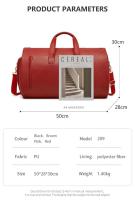 Bolsa de almacenamiento de viaje multifuncional de cuero Pu, conjunto de ropa plegable, bolso para hombre y mujer - details 6
