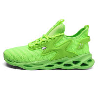Zapatillas de correr con cordones para hombre, zapatos informales para caminar al aire libre, gimnasio, color blanco - details 17