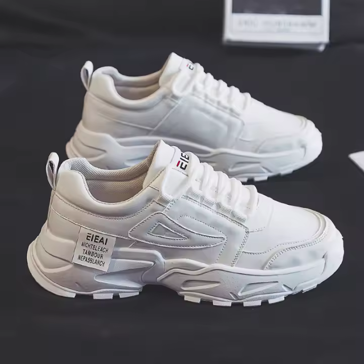 Zapatos deportivos para hombre nuevos zapatos casuales Joker zapatos blancos. - 1
