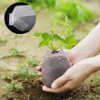 100/500 piezas de bolsas de cultivo de plantas de vivero de semillas no tejidas biodegradables, herramientas de jardinería. - details 8