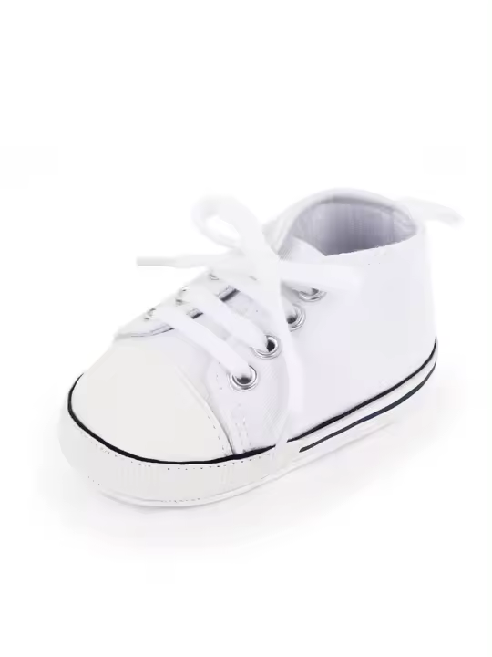 Zapatillas de Bebé de Lona Clásicas Pisadas Primeras para Niños y Niñas - 1
