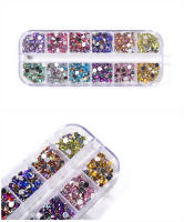 KADS AB-Cono de 4MM para decoración de uñas, Gema con brillo, accesorios de manicura para salón de uñas o uso DIY - details 3