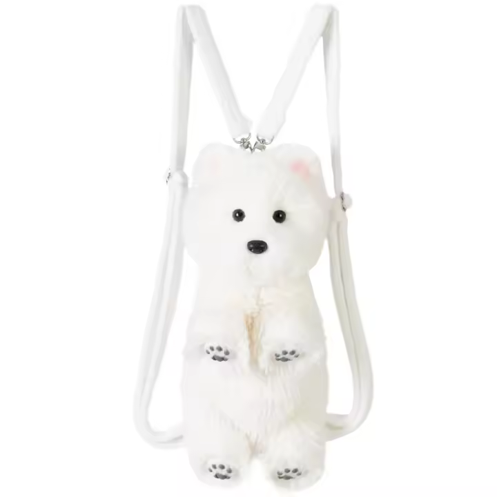 West Highland muñeca de simulación linda muñeca de perro de peluche al por mayor embalaje de caja de color de entrega de una pieza - 1