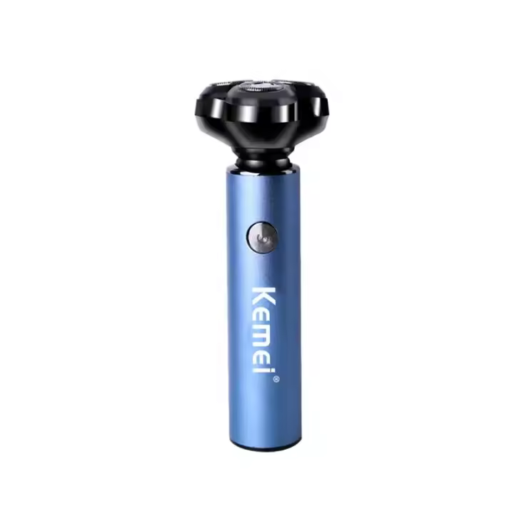 Kemei-máquina de afeitar eléctrica para hombres, Mini afeitadora portátil, recortadora de barba, IPX5, impermeable, a la moda, tipo c, recargable por USB - 1