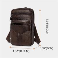 Bolso de Hombro de Cuero Genuino para Hombres Bolso Mensajero de Alta Calidad - details 4