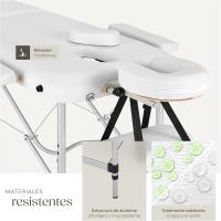 Mesa de Masaje Profesional Camilla Plegable Altura Ajustable, 2 Zonas, Con Bolsa de Transporte - details 7
