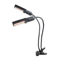 Lámpara LED de espectro completo para cultivo de plantas, 2 cabezales, 10W, 5 niveles de brillo regulables, temporizador de encendido y apagado automático, 3, 6, 12H - details 6