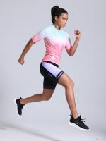 Pantalones cortos de ciclismo con costuras de dos tonos, alta elasticidad y transpirabilidad, pantalones cortos deportivos al aire libre, ropa deportiva para mujeres - details 18