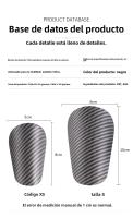 Niños Fútbol para adultos Mini Mini espinillera Imitación de fibra de carbono Protector de fútbol Protector de piernas de entrenamiento - details 4