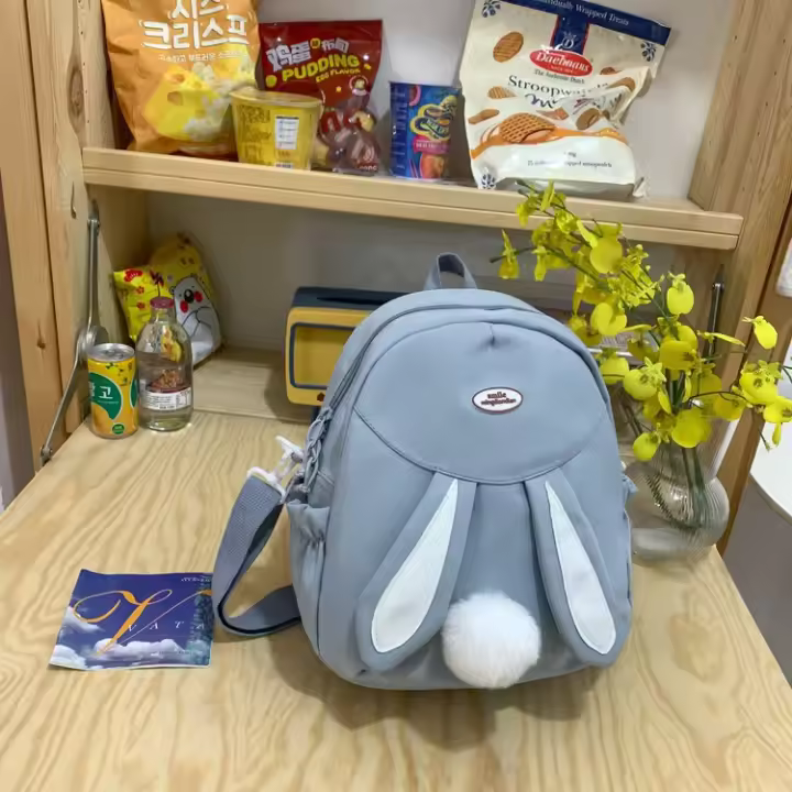 Mochila, estilo japonés, estudiantes de primaria, universidad, mochila escolar, dibujos animados, conejo, estudiante, linda, mochila - 1