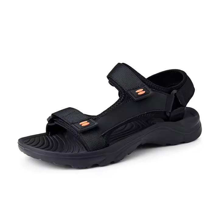 Sandalias de exterior para hombre, soporte para arco, esterilla de yoga, plantilla de gladiador con punta abierta, zapatillas de playa de verano, antideslizantes y duraderas - 1
