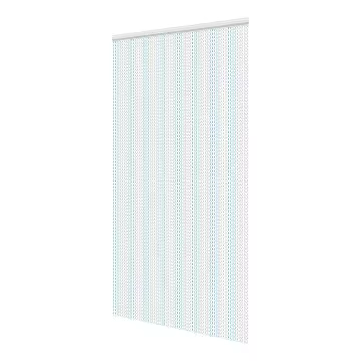 Cortina de aluminio para puerta, repelente de insectos, color azul, 90x200cm - 1