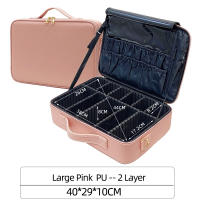 Bolso de maquillaje femenino de cuero Pu impermeable a los arañazos estuche de maquillaje - details 19