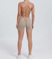 Conjunto de entrenamiento de ejercicio para mujer, traje de yoga, ropa deportiva, mono de gimnasio, rojo, verano, 2024 - details 37