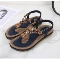 Sandalias de Tacón Alto de Verano 2025 Estilo Bohemio Chic de Madera Tejida Talla Grande - details 26