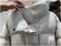 Chaqueta de Plumífero de Pato Blanco Janveny Invernal Abrigo de Moda Cálido y Suelto para Mujeres - details 7