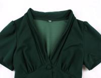 Elegante Vestido de Cintura Alta con Encaje Retro 2024 Estilo Vintage de Moda para Mujeres - details 3