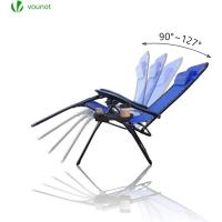 Set de 2 Sillas de Jardín Plegables Silla de Gravedad Cero Reclinable con Soporte para Bebidas y Reposacabezas Extraíble Carga Máxima 120kg Negro - details 28