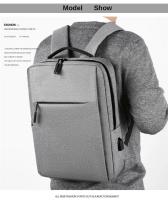 Mochila para ordenador portátil de 15,6 pulgadas para hombre, morral escolar de nailon con carga Usb, resistente al agua - details 18
