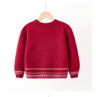 Suéter informal tejido con estampado de renos para niños y niñas, suéteres de árbol de Navidad, ropa cálida para bebés, Año Nuevo - details 18