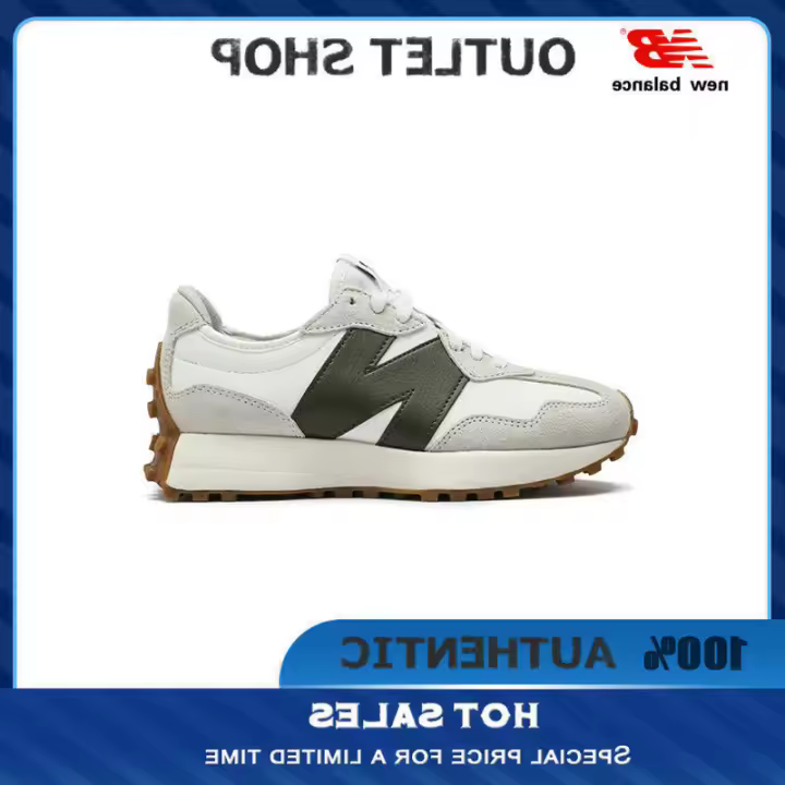 LETEN 【100% AUTÉNTICO】 NB 327 Zapatillas verdes MS327ASN Zapatillas deportivas de moda unisex para hombres y mujeres Pegatinas de pared - 1