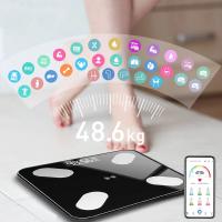 AYEVIN-báscula de grasa corporal con Bluetooth, balanza electrónica inteligente, Led, Digital, para baño, Analizador de composición corporal - details 2
