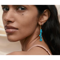 Pendientes de orejas de cristal natural Regalos de mujer Regalos de cumpleaños Regalos de Navidad Pendientes colgantes de amatista Pendientes de cornalina - details 1