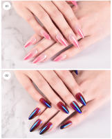 KADS-puntas de uñas postizas profesionales, 500 piezas, con gradiente brillante, de colores, fáciles de operar - details 8