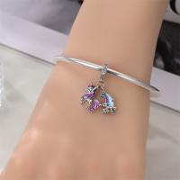 Encanto de Flamenco y Unicornio de Plata Esterlina 925 Joyería de Pulsera Original DIY para Mujeres - details 19