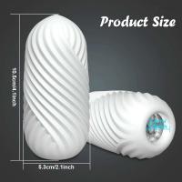 Leten masturbación masculina silicona suave masturbador estirable bolsillo coño impermeable productos para adultos juguete sexual para hombres - details 7
