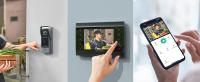 < Fuente de alimentación incorporada >TMEZON Videoportero Wifi Sistema de intercomunicación,Monitor 1080P 7 zoll y timbre con cable para 1 familia, tecnología de 4 cables,Desbloqueo Remoto,visión Nocturna, instantánea/grabación,Tuya Smart - details 1