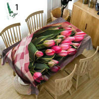 wer Rose Plant - Cubierta de mesa impermeable de tela rectangular 3d para fiesta, hogar, cocina - details 6
